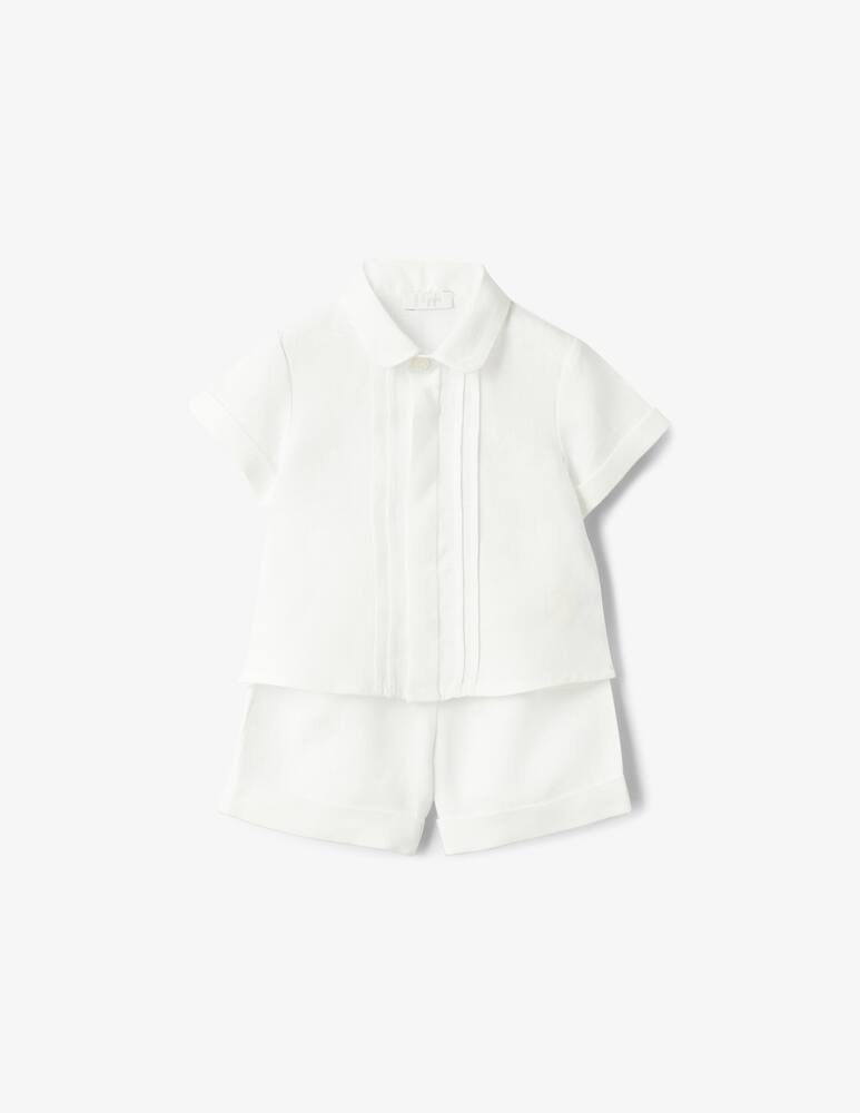 rinascente Il Gufo Linen shirt and shorts set