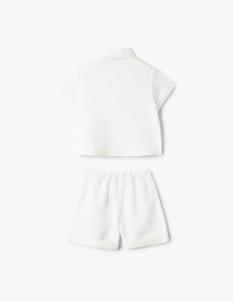 Il Gufo Linen shirt and shorts set - picture 3