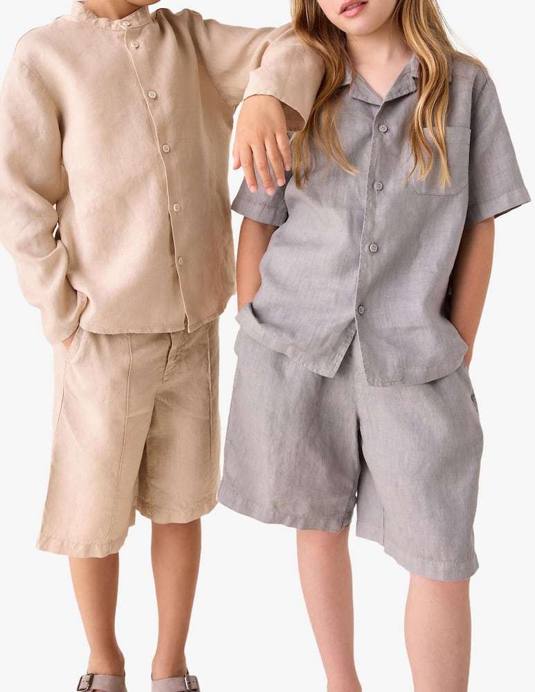 rinascente Il Gufo Linen shirt and shorts