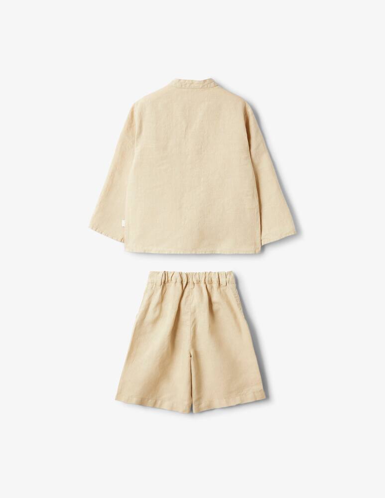 rinascente Il Gufo Linen shirt and shorts