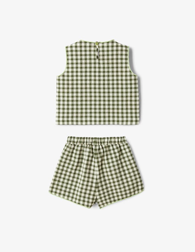 rinascente Il Gufo Gingham two-piece set