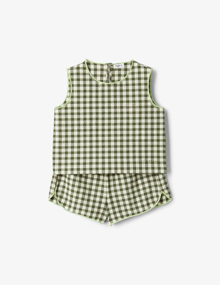 rinascente Il Gufo Gingham two-piece set