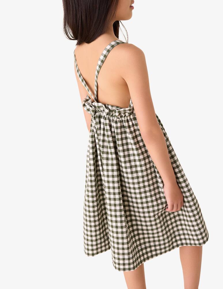rinascente Il Gufo Gingham sleeveless dress