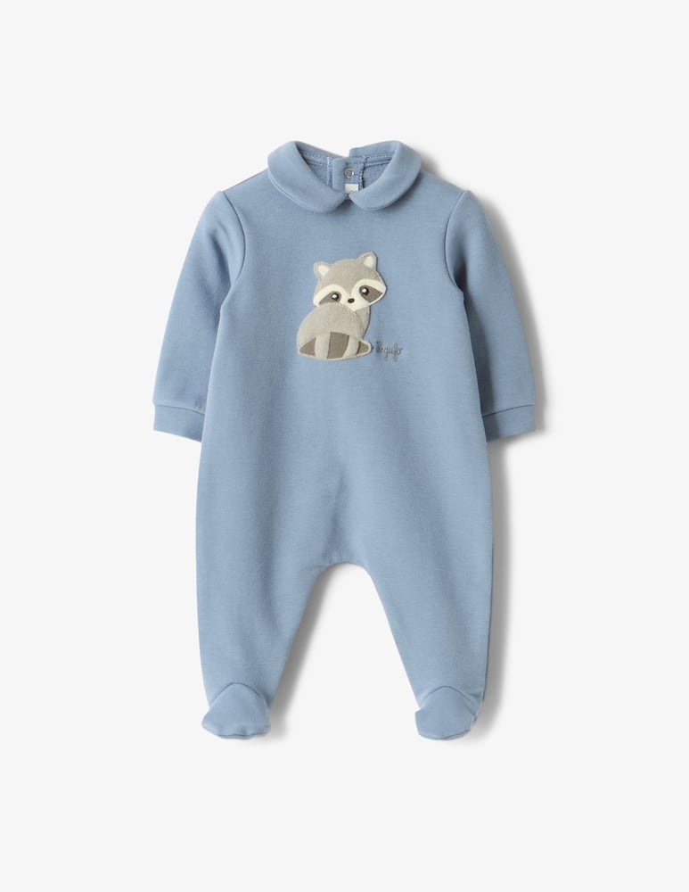 rinascente Il Gufo Raccoon footed sleepsuit