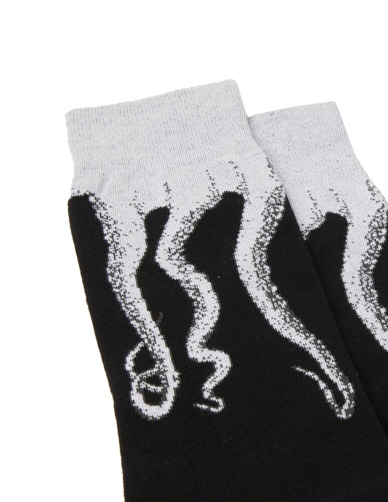 rinascente Octopus Printed sock - black