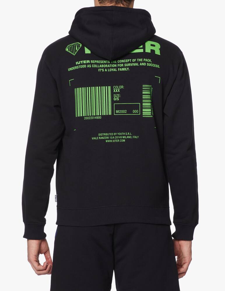 rinascente Iuter Barcode back hoodie