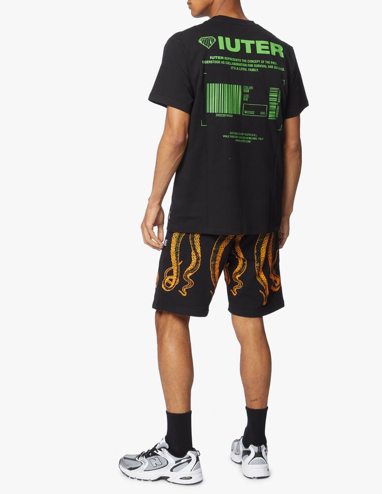 rinascente Iuter T-shirt stampa barcode sulla schiena