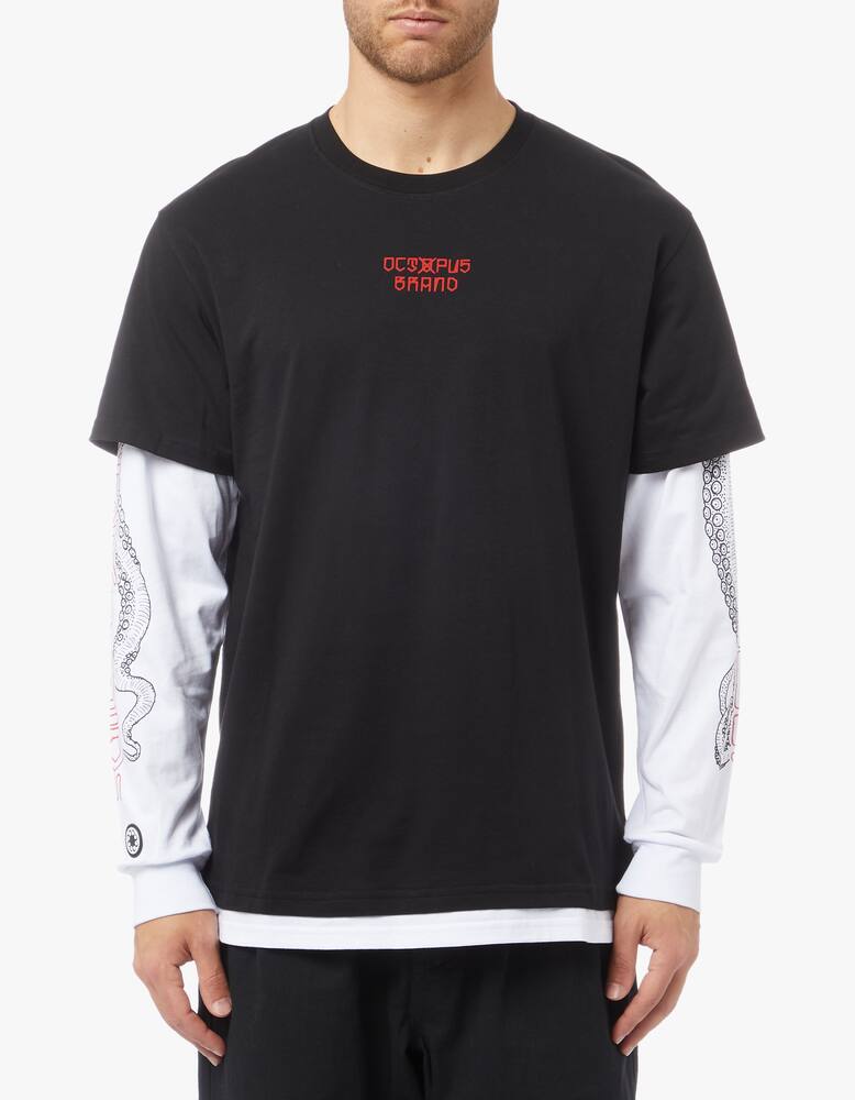 rinascente Octopus Roundneck long sleeves t-shirt bandana print 