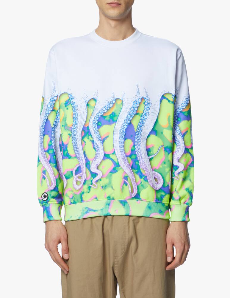 rinascente Octopus Felpa girocollo con stampa drank