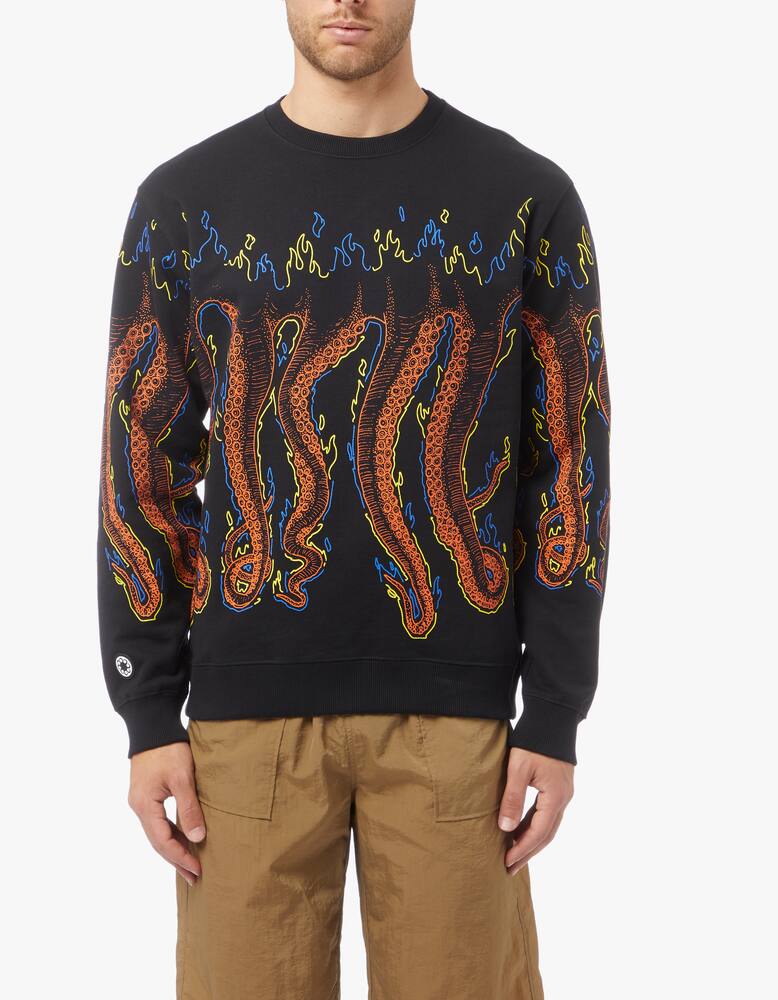rinascente Octopus Felpa girocollo con logo more fire