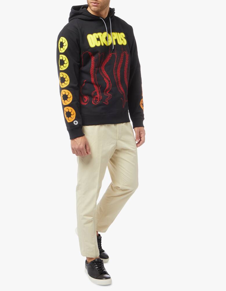 rinascente Octopus Bluerred logo hoodie