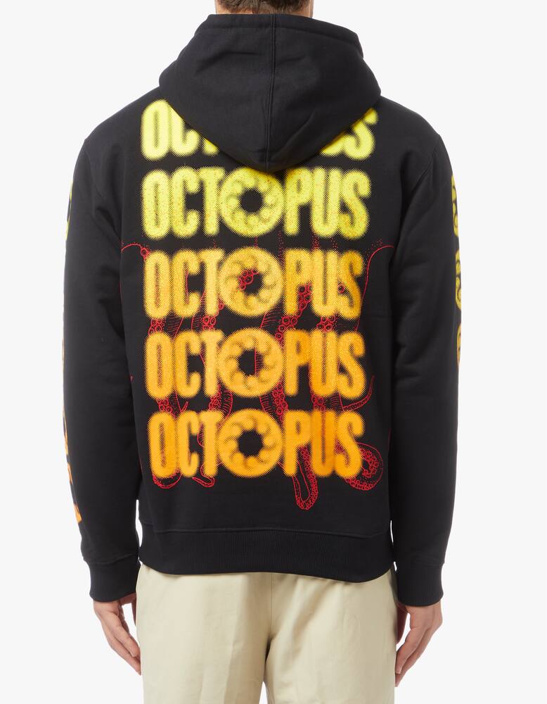 rinascente Octopus Bluerred logo hoodie