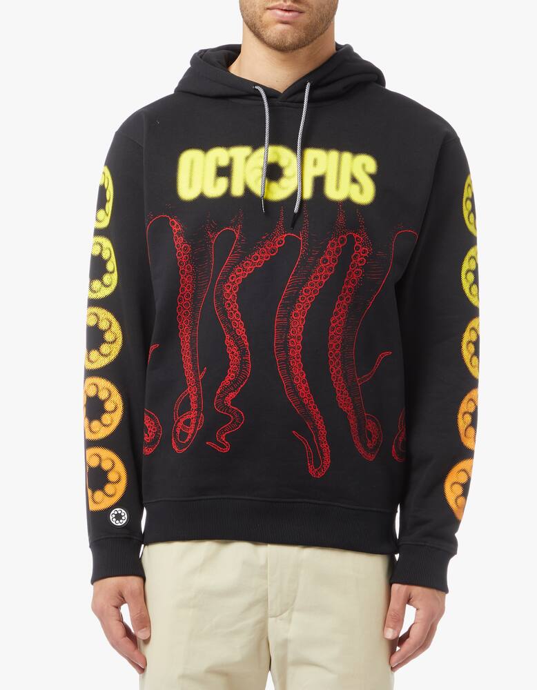 rinascente Octopus Bluerred logo hoodie