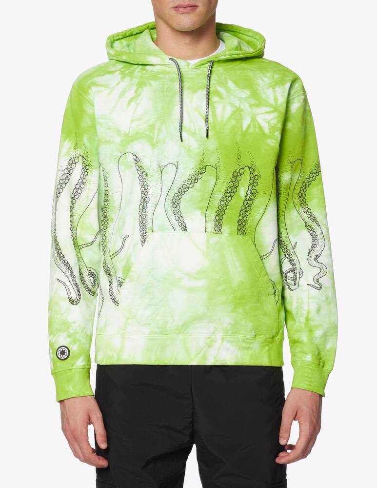 rinascente Octopus Felpa con cappuccio tie dye