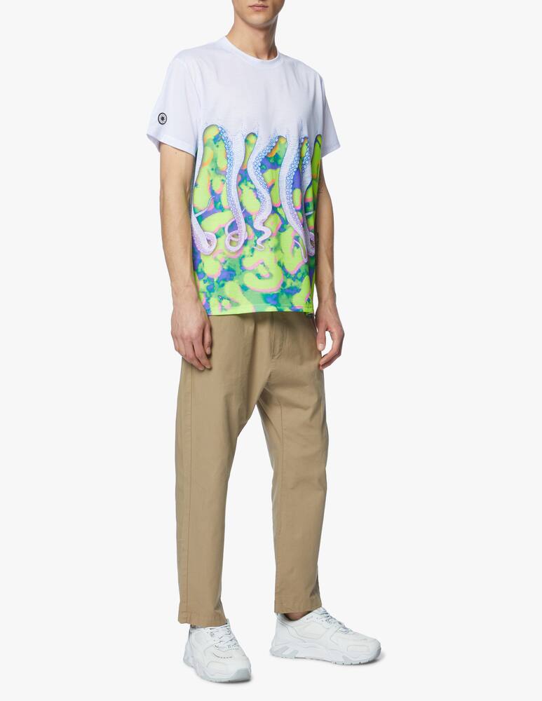 rinascente Octopus T-shirt girocollo con stampa drank