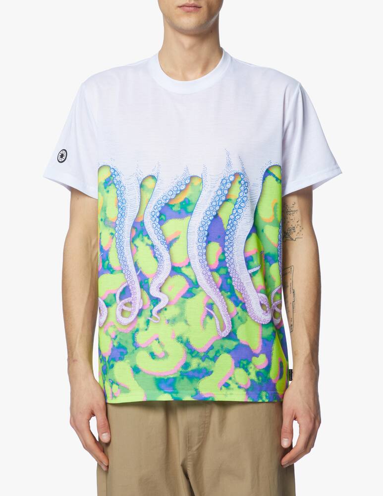 rinascente Octopus T-shirt girocollo con stampa drank