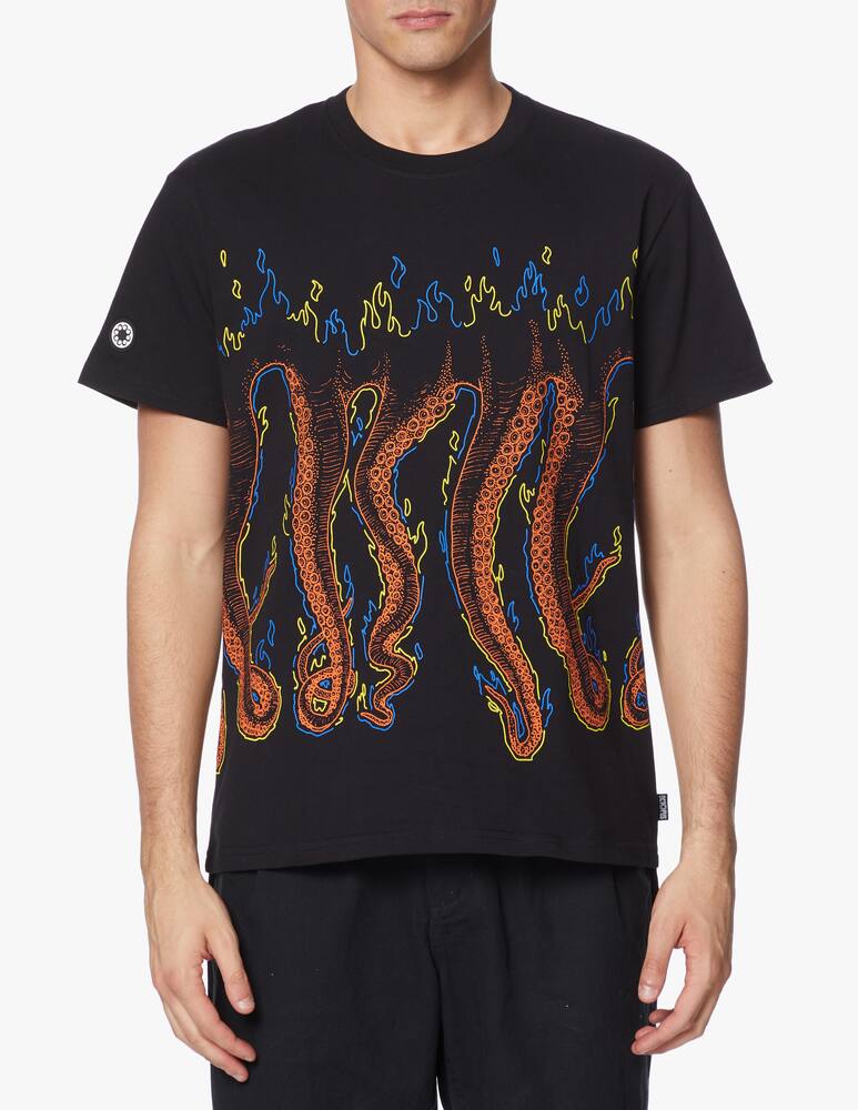 rinascente Octopus T-shirt girocollo con logo more fire