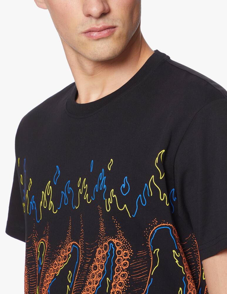 rinascente Octopus T-shirt girocollo con logo more fire