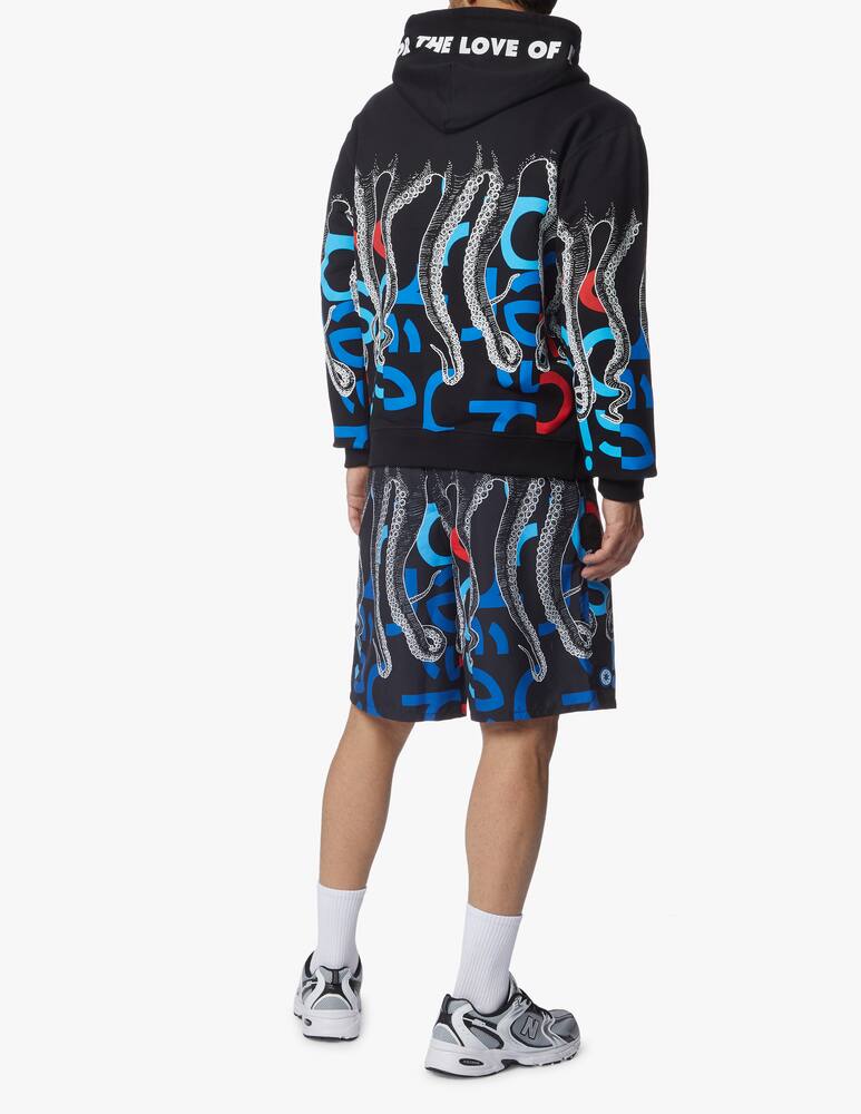 rinascente Octopus Felpa con cappuccio pepsi camo