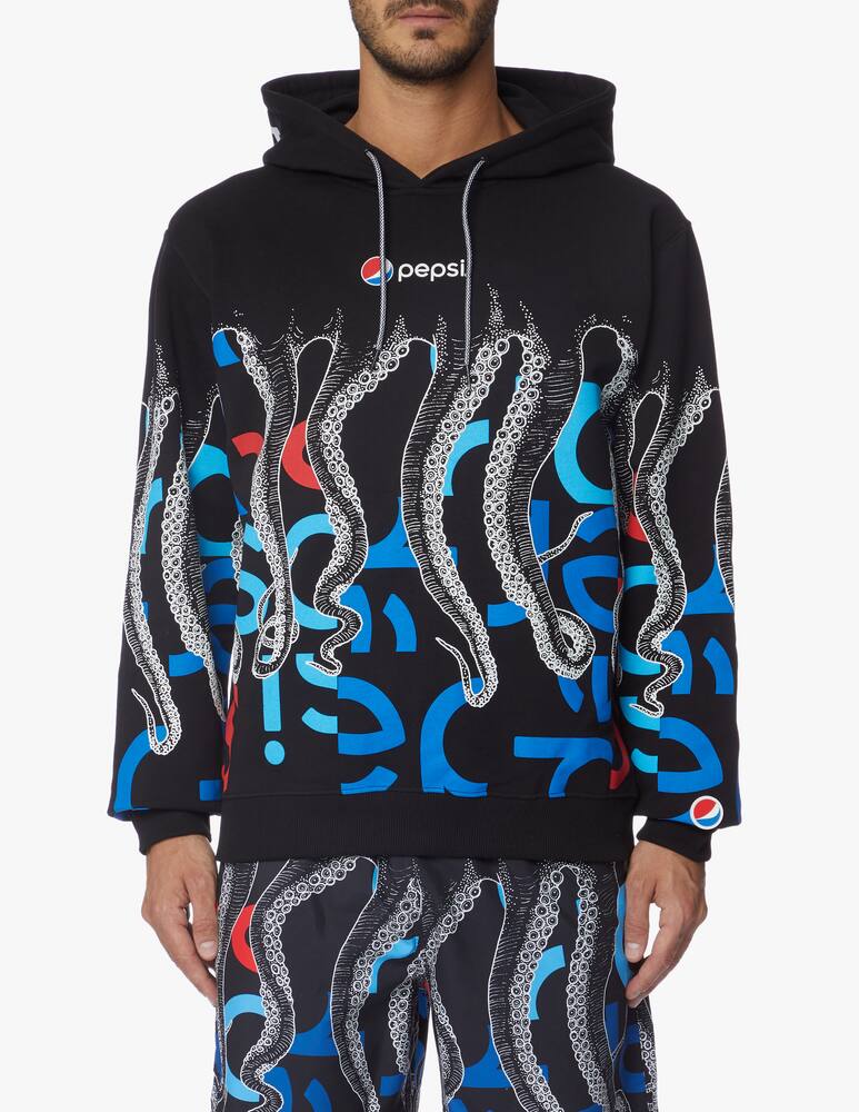 rinascente Octopus Felpa con cappuccio pepsi camo