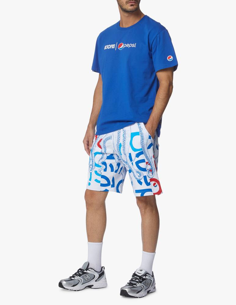 rinascente Octopus Pepsi camo roundneck sweatshorts