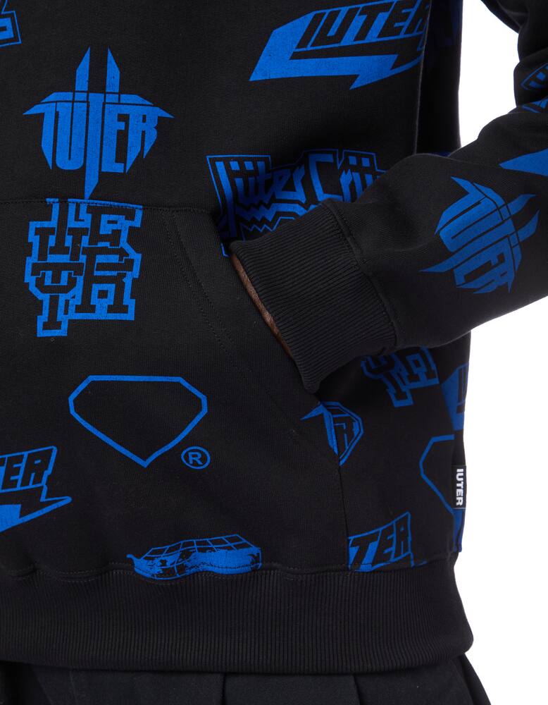 rinascente Iuter Felpa con cappuccio full print