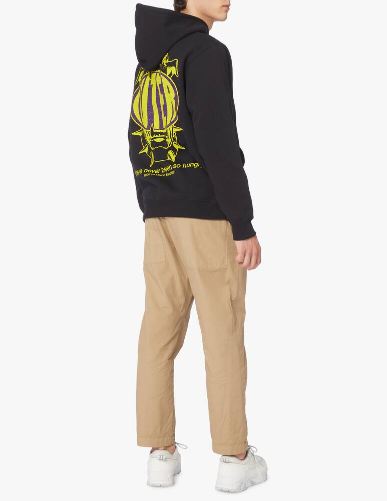 rinascente Iuter Hungry dog screen print hoodie