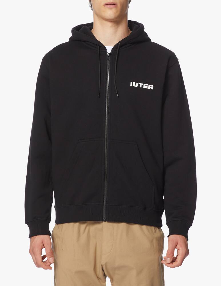 rinascente Iuter Felpa zip con cappuccio double logo