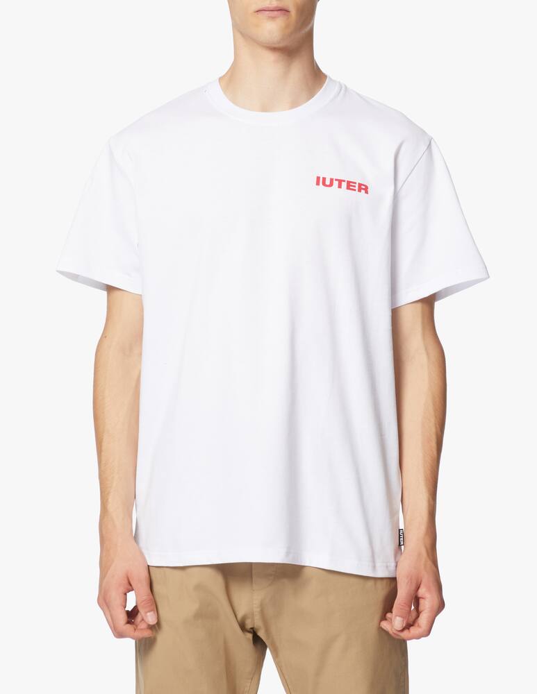 rinascente Iuter Maglietta girocollo double logo con stampa