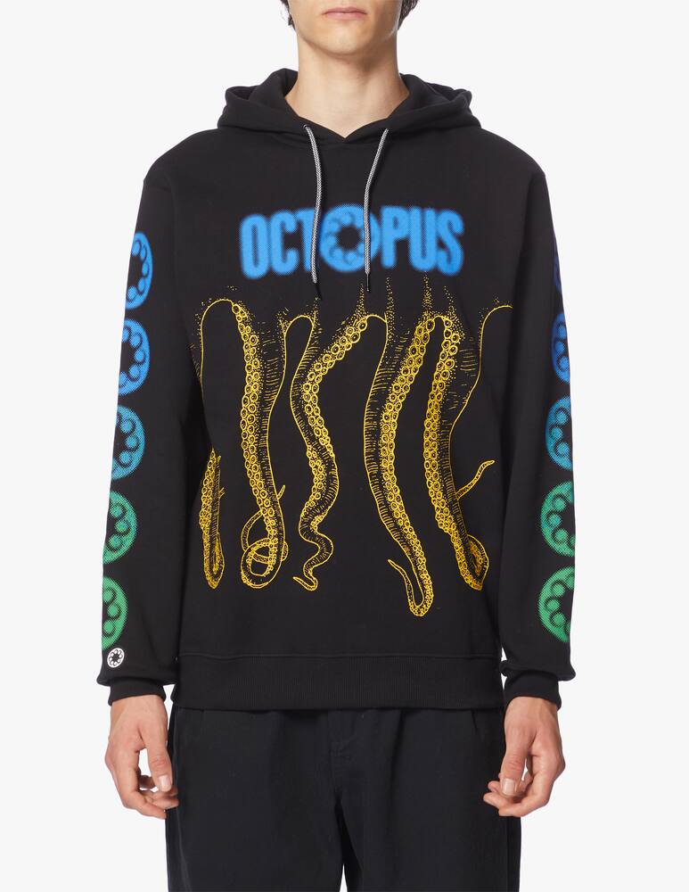 rinascente Octopus Felpa con cappuccio blurred