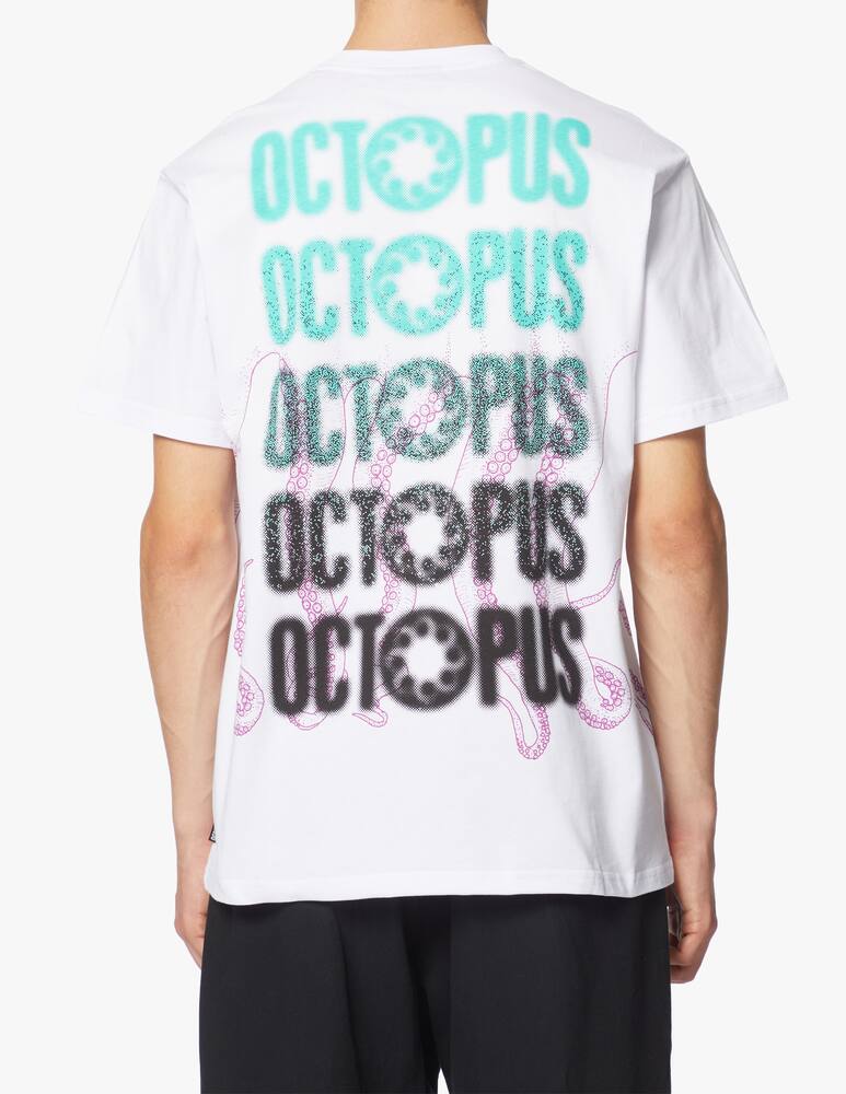 rinascente Octopus Maglietta girocollo blurred tentacoli