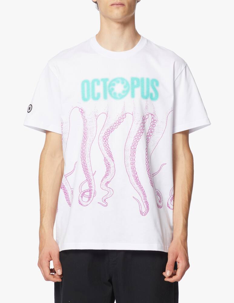 rinascente Octopus Maglietta girocollo blurred tentacoli