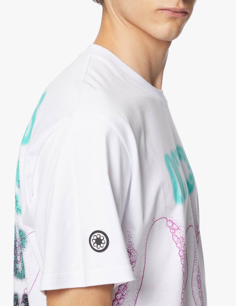 rinascente Octopus Maglietta girocollo blurred tentacoli