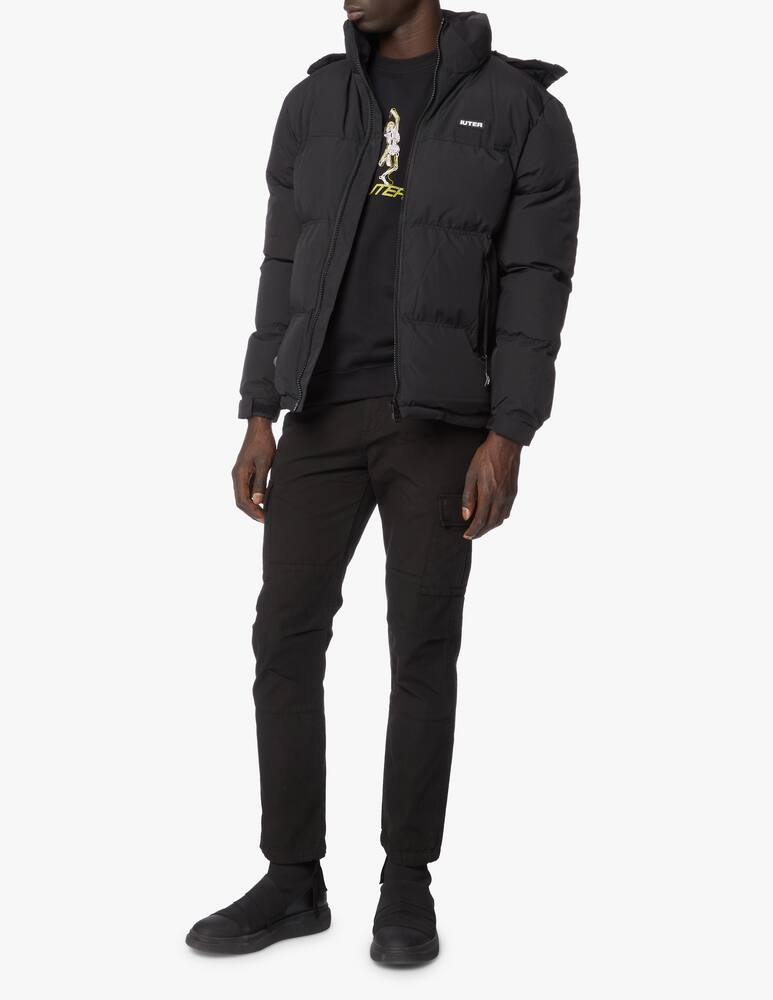 rinascente Iuter Logo hooded puffer