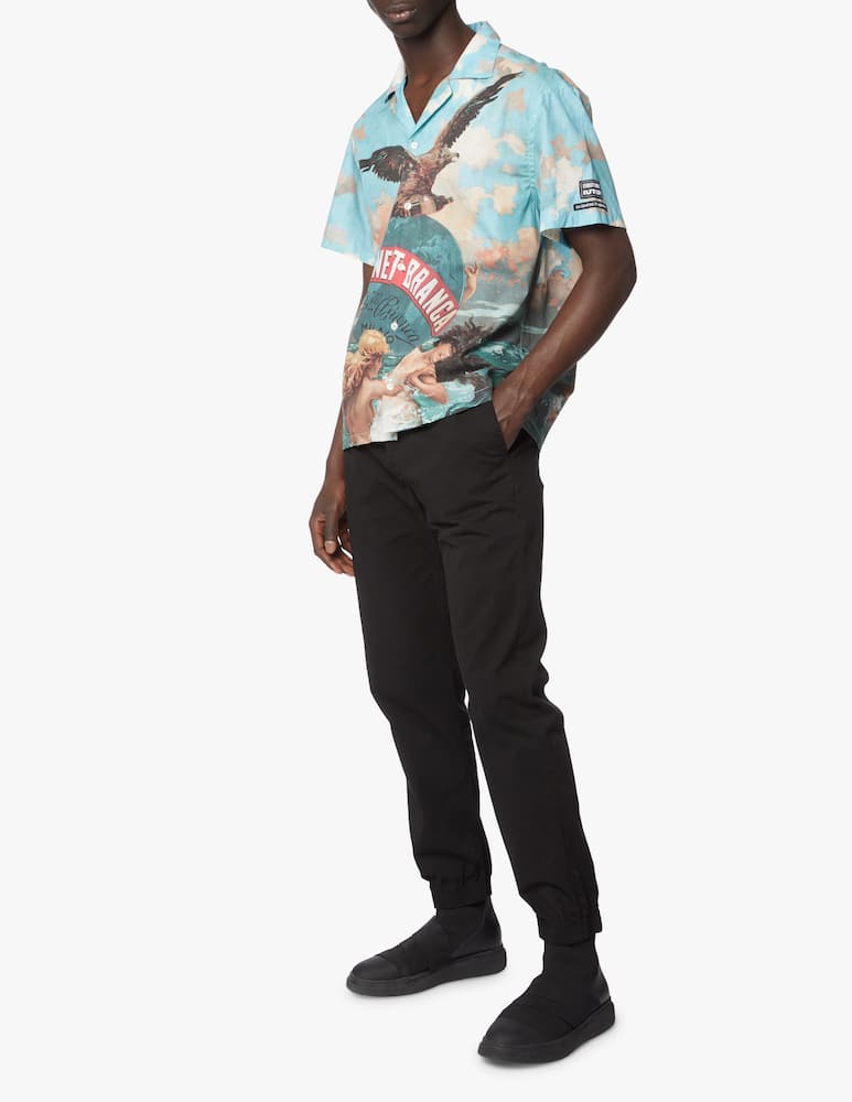 rinascente Iuter Camicia fernet branca con stampa 