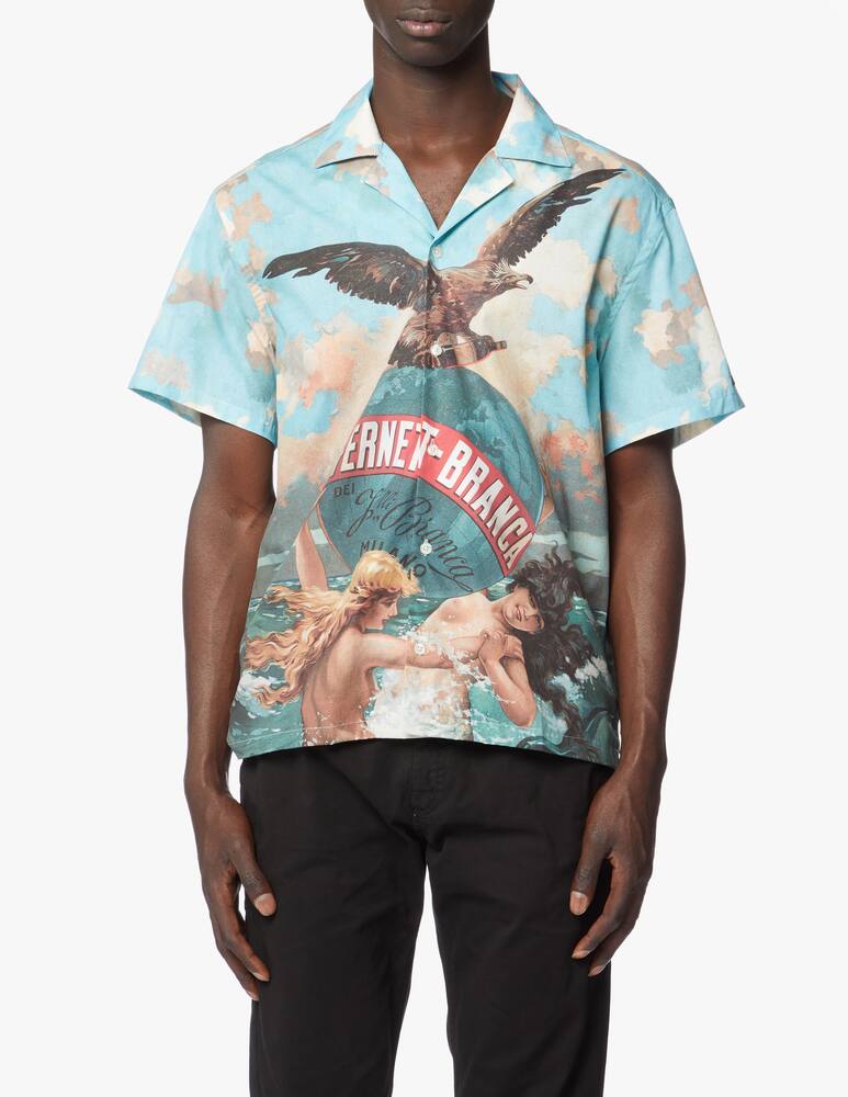 rinascente Iuter Camicia fernet branca con stampa 