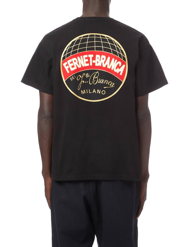 rinascente Iuter Maglietta girocollo fernet con stampa