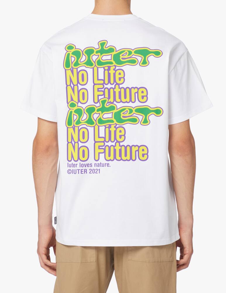 rinascente Iuter No future screen print t-shirt