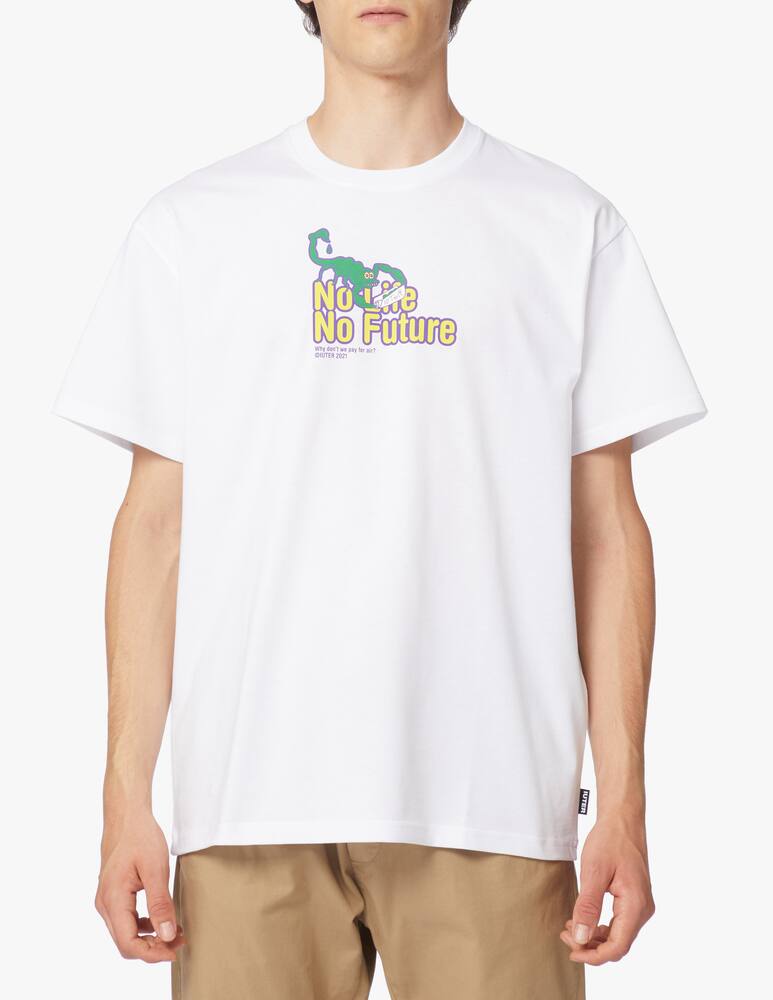 rinascente Iuter No future screen print t-shirt