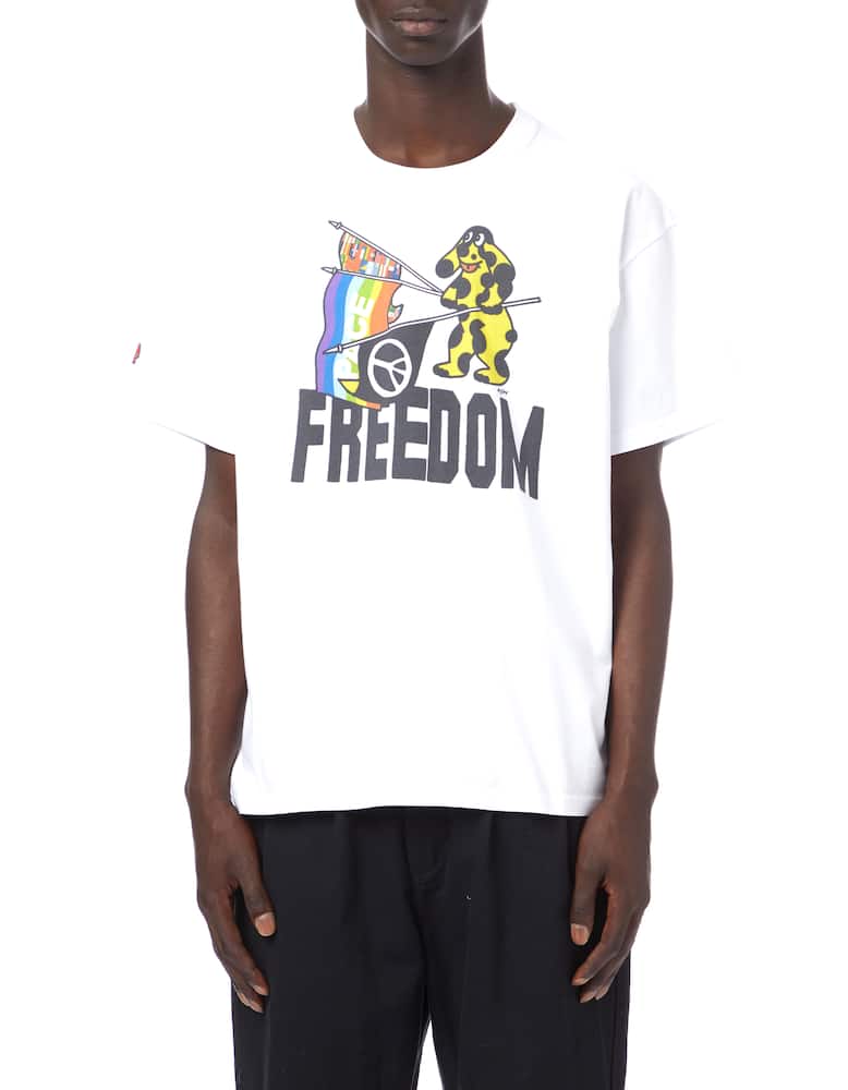 rinascente Iuter Maglietta girocollo freedom con stampa