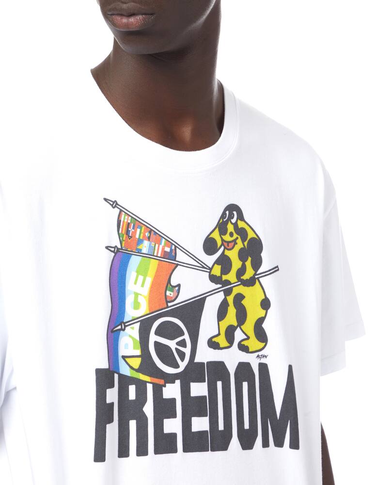 rinascente Iuter Maglietta girocollo freedom con stampa