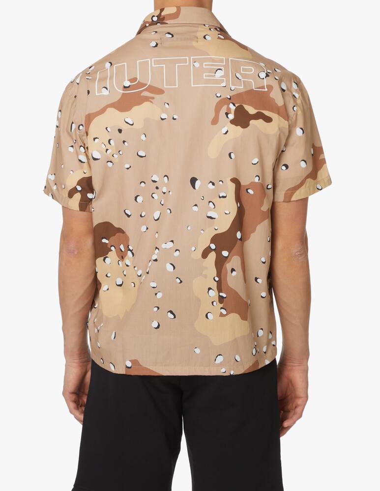 rinascente Iuter Camo choco short sleeve shirt - beige