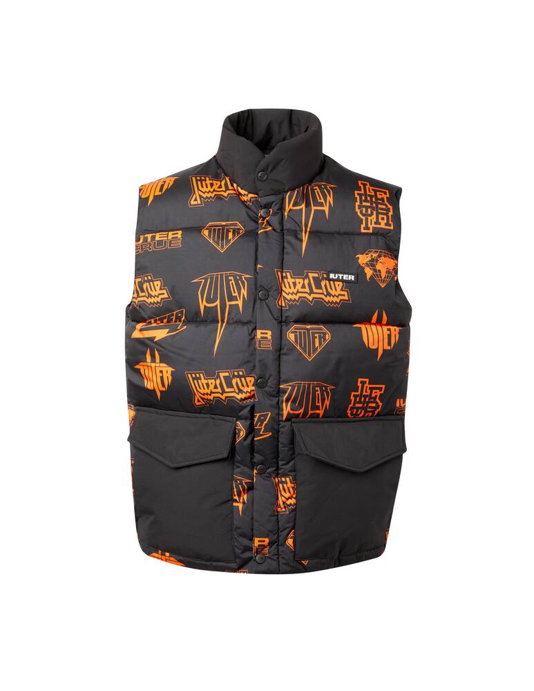 rinascente Iuter Puffy vest logo ao - black