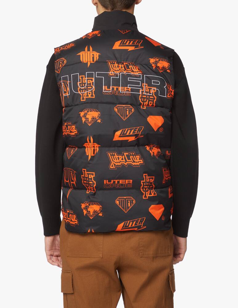 rinascente Iuter Puffy vest logo ao - black