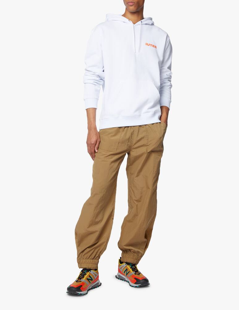 rinascente Iuter Felpa con cappuccio doppio logo - bianco