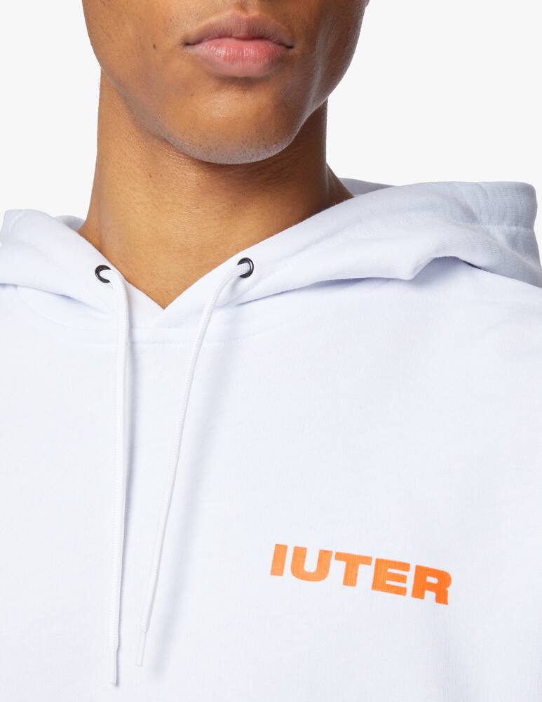 rinascente Iuter Felpa con cappuccio doppio logo - bianco