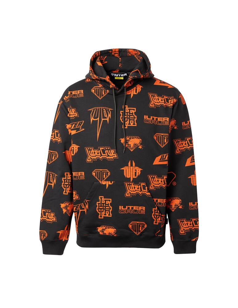 rinascente Iuter Logo ao hoodie - black