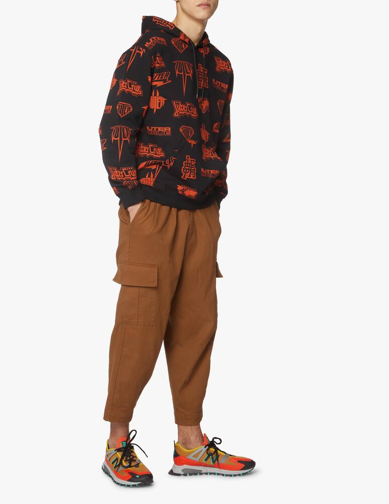 rinascente Iuter Logo ao hoodie - black