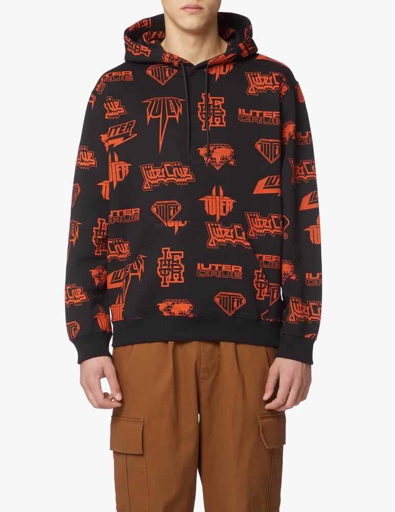 rinascente Iuter Logo ao hoodie - black