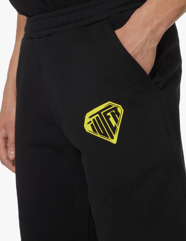 rinascente Iuter Logo stencil swetshorts - black